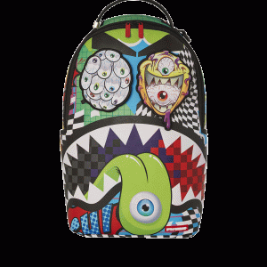 PSYCHO WORLD OF FUN BACKPACK (WITH REMOVABLE VELCRO EYE PATCHES)