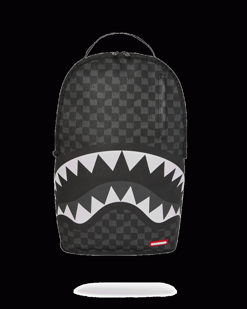 REVERSE MODE - PURPLE VELOUR TO BLACK CHECK BACKPACK