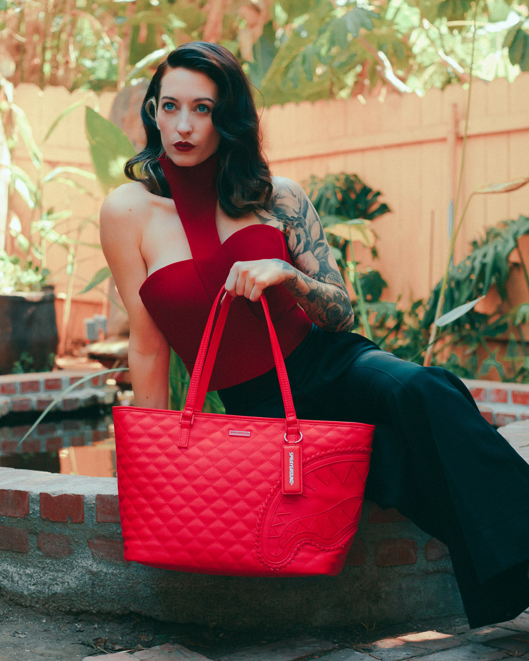 RED RIVIERA TOTE - Image 6